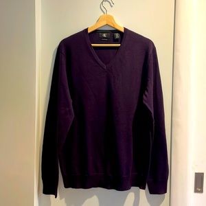 Men’s Calvin Klein merino wool v neck sweater size L